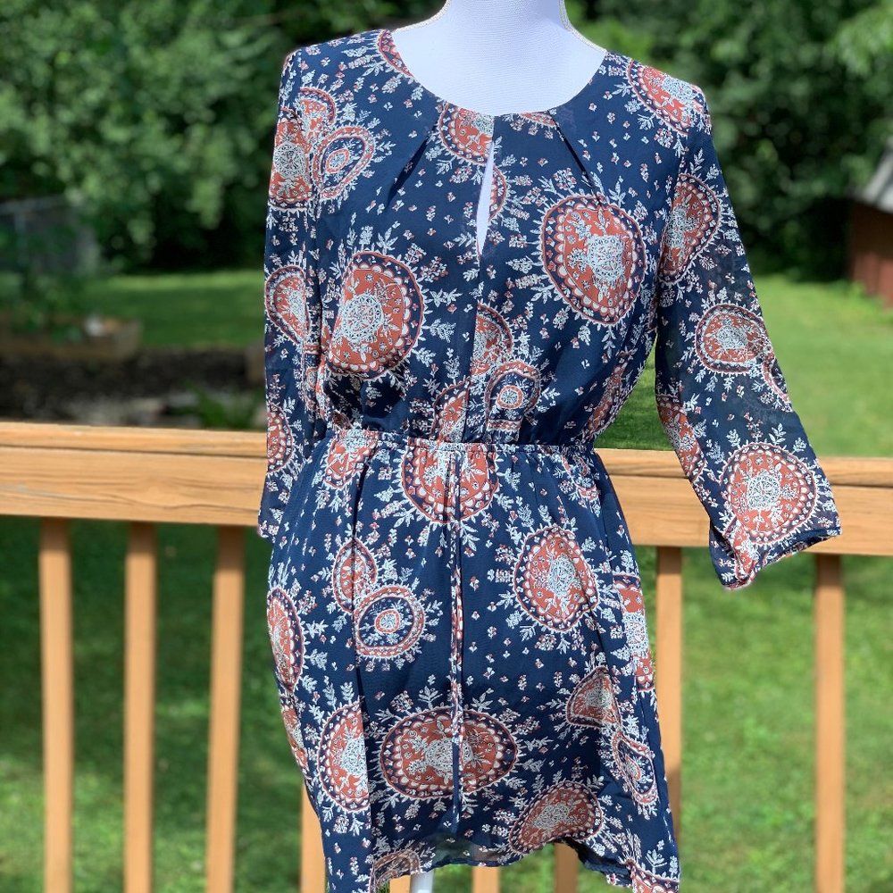Forever 21 - Patterned Long Sleeve Dress